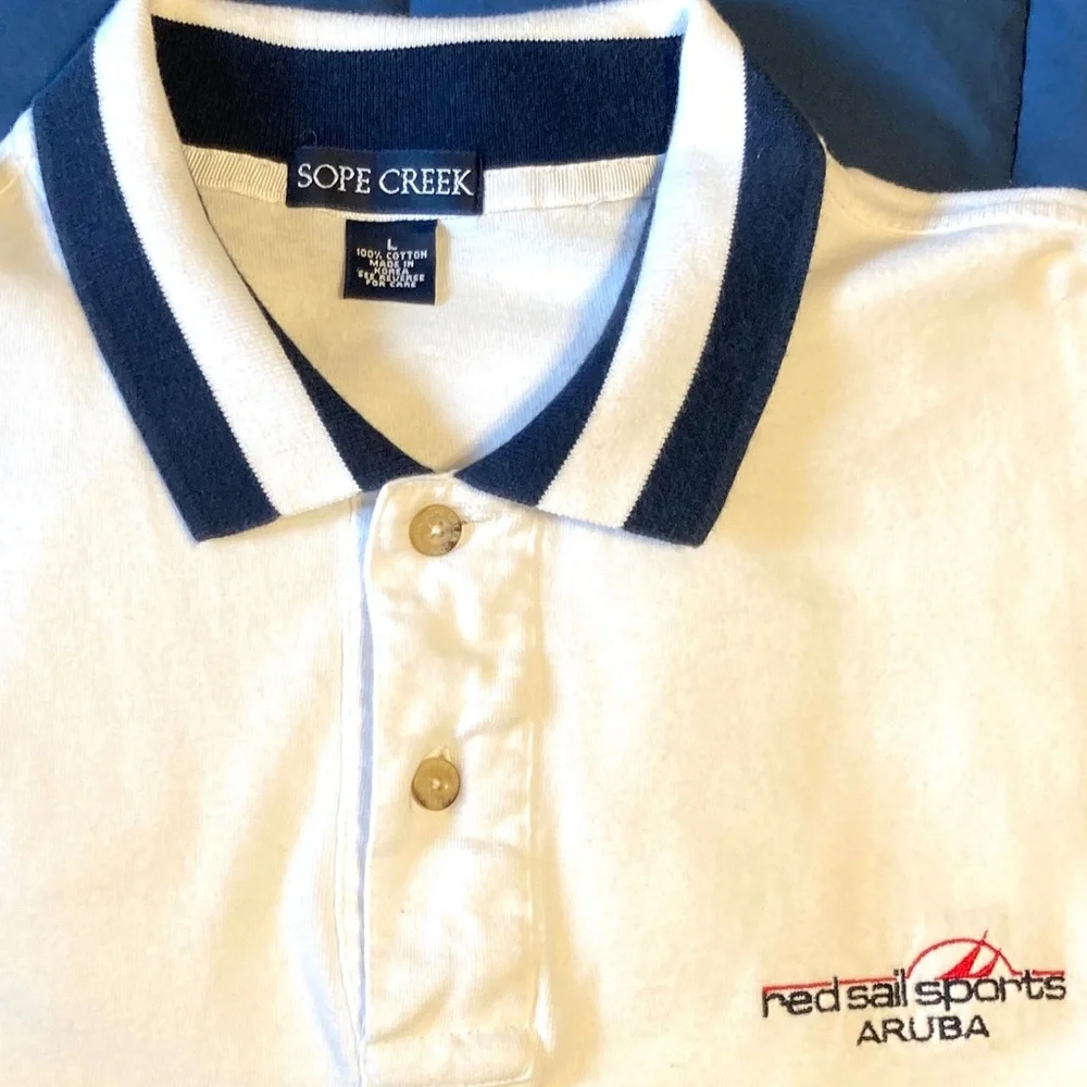 Red Sail Sports Aruba Polo Shirt Sope Creek 100% Cotton - Picture 2 of 9